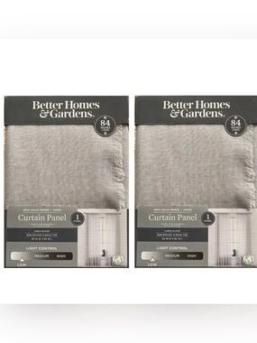 Better Homes And Gardens Gray Curtain Panel Pair set